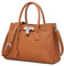 MOSAMHUA Ledertasche im Birkin-Stil - Edles Schultertragegestell mit Platinoptik (Großvolumige Business-Tasche) Designertasche mit Prägelede