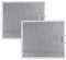 2 Pcs Aluminum Cooker Hood Filters, 320x260mm Universal 5-Layer Aluminum Mesh Extractor Fan Filter, Range Hood Grease Filter Replacement for Kitchen Vent - Fits Most Major Brands
