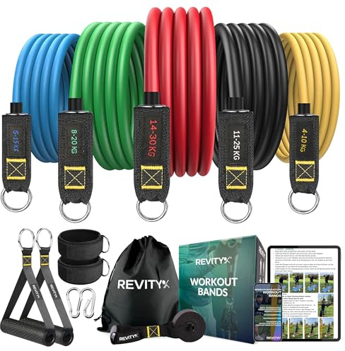Revity Gomas Elasticas Musculacion de Látex Natural para Gimnasio en Casa