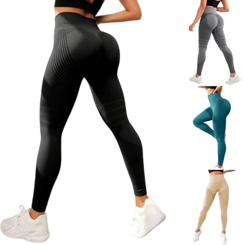 Coreex Cellulite Leggings - Coreex Celluflex 3D Kompressionsleggings - Anti-Cellulite Leggings - Nahtloser Schlankmacher für Bauch & Beine, ideal für Alltag, Freizeit und Sport