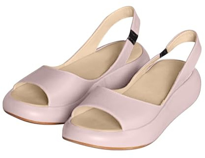 Cocila Ville Sandale Bout Ouvert De Plage Pour Femmes Style Européen Et Américain À Talons Élastiques Chaussures Plates Décontractées Grande Taille Sandales Pieds Extra Large Orthopédiques