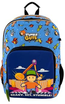 CYPBRANDS -Stumble Guys Rucksack, anpassbar an Trolley, mehrfarbig, offizielles Produkt