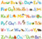 DECOWALL DS-1808DE ABC Deutsch alphabet Wandtattoo für Kinder Buchstaben Laute von A – Z Wandaufkleber Wandsticker geeignet für Kindergarten, Vorschule, Grundschule Klassenzimmer Schlafzimmer
