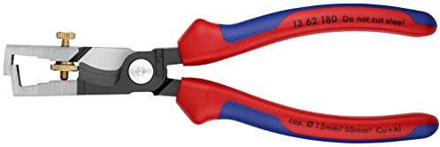 KNIPEX Tools, 13 62 180 Strix Insulation Strippers Cable Shears Cutting Pliers, 7.25-Inch