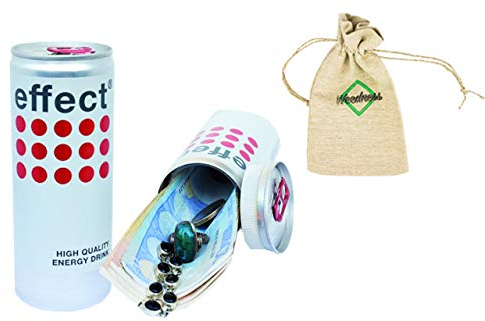 Weedness Effect Energy White Dosen-Safe - Dosentresor Versteckdose Geheimversteck Mini Tresor Strandsafe