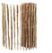 Clôture à lattes de jardin de 120 cm de haut – Entourage de terrains, saules, étangs – Stabilisation de plantes – Clôture en noisetier naturel avec fil d'acier – Longueur 500 cm, 3-4 cm