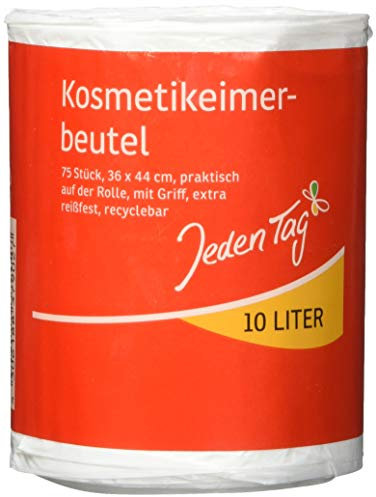 Jeden Tag Kosmetikeimerbeutel, 75 Stück, 34x44 cm, 10 Liter, 202g