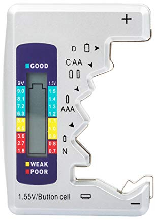 Universal Battery Tester Checker, Bestgle Digital Battery Capacity Level Tester for C AA AAA D N 9V 1.5V Button Cell Small Mini Batteries