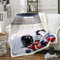 Homewish Teens Eishockey Werfen Decke,Jungen Puck Sherpa Decke 150×200,Sport Spiele Thema Flanell Fuzzy Decke Für Kinder Jugend Erwachsene Männer,Winter Match Grunge Plüsch Bettdecke Für Bett Couch