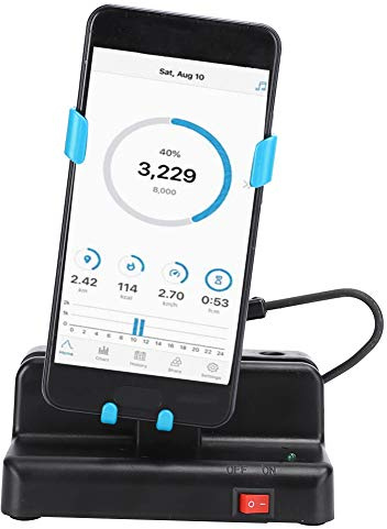Automatischer Schrittzähler, Einstellbarer Handy-Schüttler Links nach rechts schwingen Schrittzähler, Handyschaukel 8000 Schritte pro Stunde für zunehmende Schritte (Himmelblau)