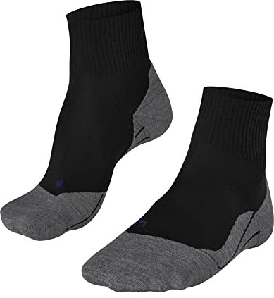 FALKE Damen Wandersocken TK5 Wander Cool Short W Sso Lyocell Funktionsmaterial antiblasen dünn 1 Paar, Schwarz Black-Mix 3010, 39-40