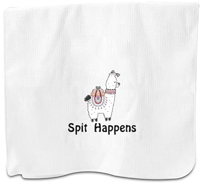 PXTIDY Lustiges Lama-Küchenhandtuch Spit Happens Lama Geschirrtuch Einweihungsgeschenk Alpaka-Themenhandtuch süßes Lama-Geschenk Mama Lama Geschenk