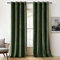 Woaboy Samtvorhänge Grün Verdunkelungsvorhang Gardinen Samt mit Ösen Blickdicht für Wohnzimmer Blackout Curtains Thermovorhang Schalldämmend Schlafzimmer 2er Set 167x228cm (B x H) Matcha Grün