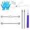 NIUSIMAN Industrial Piercing Kit,14G Industrial Barbell with 12G Piercing Needles Piercing Clamps Stainless Steel Cartilage Earrings Industrial Piercing 1 1/2(38mm) Bar Length