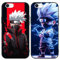 PBNDJVG 2 Stück Handyhülle für Apple iPhone 6/6s Hülle 4.7 Zoll Anime Kakashi Manga Muster Design Junge Case All Inklusiv Linsen Schutzhülle TPU Silikon Weich Ultra Dünn Cover, 12