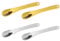4 Pcs Face Cream Spatula Metal Makeup Spatula Mini Mask Facial Reusable Scoop Skin Care Cosmetic Spoon Makeup Beauty Spoons Facial Cream Mask Scoop Tool For Cream Lotions Moisturizers (Gold,Silver）