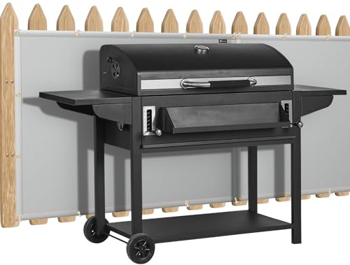Heat Shield Behind Grill Heat Shield Mat for Deck Fence, Railing, Grill and Refrigerator, Grey Heavy Duty Fireproof Cover and Screen Protect Deck Railing from Grill, 3'x4'