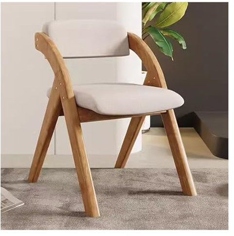 Klappbare Holzstühle mit gepolsterten Sitzen, stapelbare Holzstühle mit abnehmbarem Bezug, klappbarer Zusatzstuhl für Gäste, Büro, Hochzeit