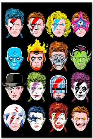 Grupo Erik Butcher Billy Poster The Floating Heads Of David | Poster Deko Schlafzimmer Zimmer Deko Größe 61 x 91 Billy The Floating Heads of David Fanartikel