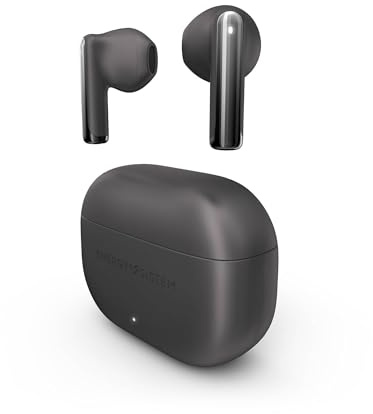Energy Sistem StyleBuds Bluetooth-Kopfhörer mit ESmart Connect, Schnellladung, 25 Stunden Akkulaufzeit, IPX4 wasserdicht und aus recyceltem Kunststoff (schwarz)