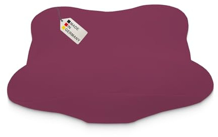 DUKAL | Bezug für Derila (Ergo) Memory Foam Kopfkissen | 36 x 54 cm | aus hochwertigem DOPPEL-Jersey | 100% Baumwolle | Farbe: Burgund