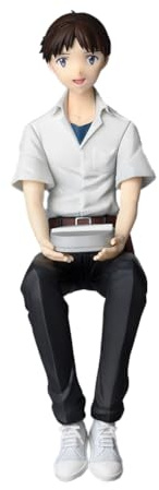 Xinnice Ikari Shinji Figur Anime Actionfigur Statue Ikari Shinji Sitzende Modell PVC 14cm Ornament Dekoration Geschenk