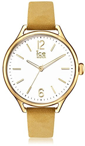 ICE-WATCH - ICE time Beige Champagne - Beige Damenuhr mit Lederarmband - 013073 (Small)
