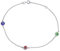 Bling Jewelry Bracelet De Cheville Œil Maléfique Coloré Minimaliste Délicat Et Protecteur Pour Femmes Et Adolescentes Chaîne En Argent Sterling 925 Réglable De 9 À 10 Pouces