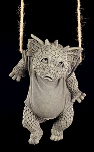 Lustige Drachen Figur für den Garten - Waschtag
