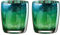 Artland Pfau Glas, mehrfarbig, 8,5 x 8,5 x 9,5 cm