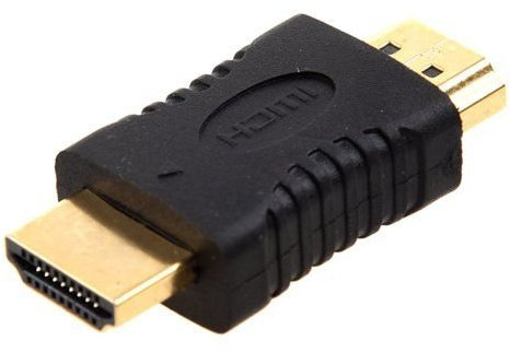CABLEPELADO Empalme y Acoplador HDMI | Adaptador Macho a Macho | Contactos Chapados en Oro | Compatible Con Full HD 3D y 4K