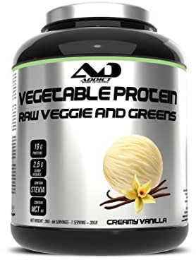Raw Veggie Protéines Végétales Vegan - Protéine Vegan - Poudre Idéale pour Fitness et Régime Végétalien - Source de Vitalité - Whey vegan - Addict Sport Nutrition (2 kilos, Vanille)