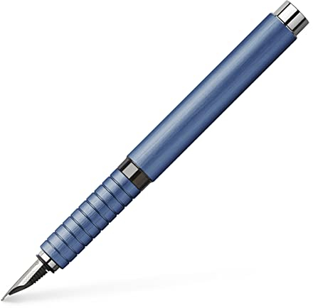 Faber-Castell 148440 - Füller Essentio, Feder M, Aluminium Blau