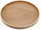 Serviertablett aus Holz, runder Teller für Tee, Obst, Süßigkeiten, Lebensmittel, Heimdekoration (30 cm)