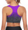 Sykooria Damen Sport BH Gepolstert Bustier Damen BH ohne Buegel Racerback Push up BH mit Farbverlauf Sport Top für Yoga Fitness, Violett, S