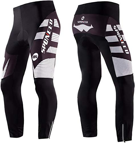 sponeed Bike Herren Hosen Winter Radfahren Strumpfhosen Fahrrad Kleidung Herbst Rennrad US XXXL Weiß