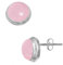 Jeweloporium 925 Silver Earring for Women Silver Earring Pink Rose Quartz Gemstone Studs Vintage Christmas - Gift Solitaire Jewelry