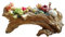 Yanmilia Pot de Fleurs Artificiel en Bois flotté en résine pour Plantes succulentes, Pot de Fleurs Rustique en Bois synthétique pour intérieur ou extérieur (Pas de Vrai Bois)