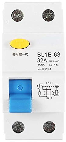 Oumefar BL1E 63 32A 1P + N RCCB interruttore differenziale residuo corrente 30mA 230V interruttore differenziale residuo per ingegneria edilizia ecc