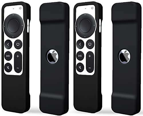 TOKERSE Schutzhülle kompatibel mit Apple TV 4K Siri Remote 2021 2022 – Weiche Silikon-Fernbedienung Hülle Cover Sleeve Skin Kompatibel mit Apple TV 4K / HD Siri Fernbedienung (2. & 3. Generation) –
