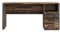 FORTE Clif Schreibtisch mit 3 Schubladen, Holzwerkstoff, Old – Wood Vintage/ Betonoptik Dunkelgrau, B x H x T: 160 x 73,5 x 69,6 cm