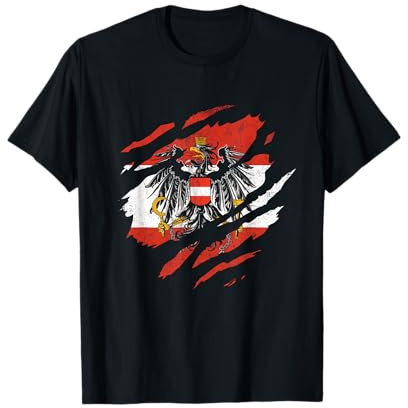 Österreichische Fahne Austria Wappen Flagge Österreich T-Shirt