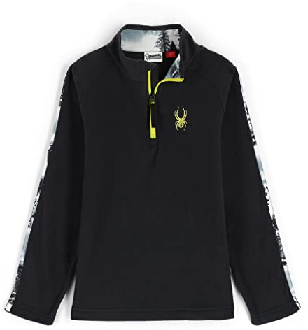 Spyder Jungen Youth Speed Fleece Jacke, Schwarz, L