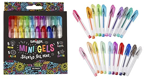 Smiggle Mini Gel Pens x20 Coloured Scented Multi-Pack