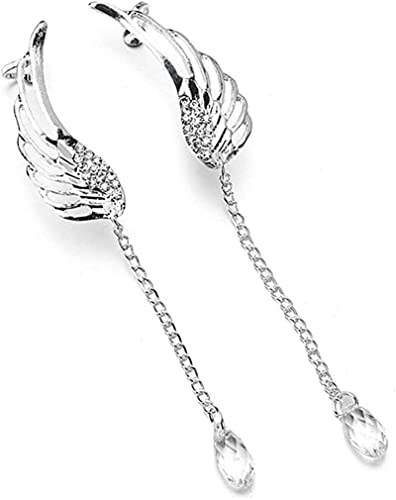 Mode Persönlichkeit Ohrringe Engel Flügel Lange Fransen Ohrringe Frauen aus Kristall Schmuck Geschenke