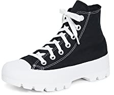 Converse Chuck Taylor All Star Lugged 2.0 Leather Foundational Leather Sneaker Damen Schwarz Sneaker High Shoes