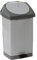 Poubelle grise 60L couvercle gris avec pédale - Sunbox / RS5000-G