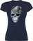 Shirt Damen - Kompatibel Oktoberfest - Totenkopf mit Filzhut - XL - Navy Blau - Trachten Trachten- Tshirts Bayerisches Tshirt Frau bayrische Shirts trachtenoberteil bayrischer t-Shirt Frauen