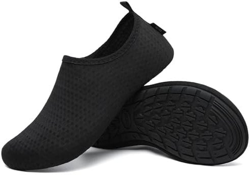 SAGUARO Escarpines Hombre Zapatillas de Agua Mujer Zapatillas Playa Secado Rápido Zapatos Agua Antideslizantes Calzado para Natacion Surf Acuaticas Piscina Negro Gr. 40/41 EU