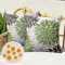Kissenbezüge Grün Braun Sofakissen Dekokissen Zierkissenbezug Frühling Sommer Moderne Boho Deko Kissenhülle Leinen wasserdichte für Terrasse Bed Büro Cafe Gartenmöbel Couchkissen,2er Set, 45x45 cm